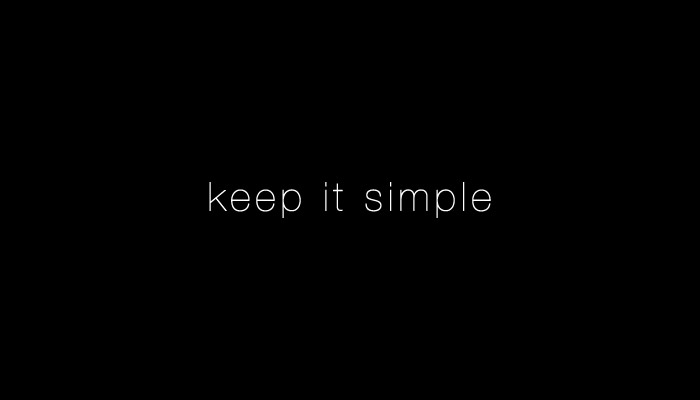 Keep it Simple for Black
